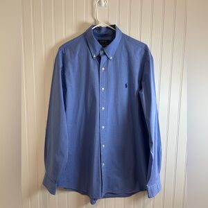 Polo by Ralph Lauren Men's Casual Blue Shirt